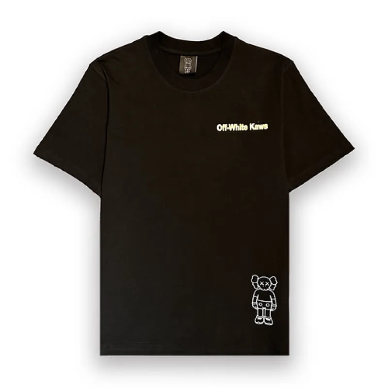 Off White x Kaws - T Shirt Black