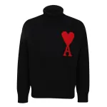 AMI Paris Ami de Coeur Roll Neck Jumper