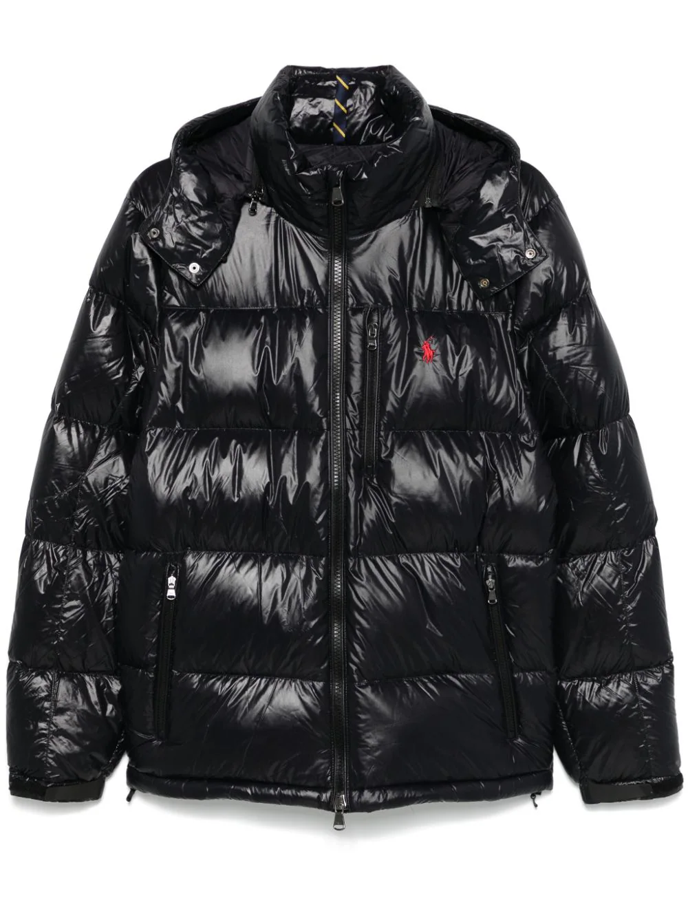 Polo Ralph Lauren The Gorham Glossed Down Jacket Black Glossy