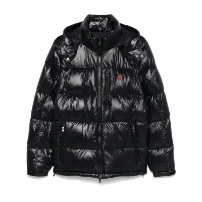 Polo Ralph Lauren The Gorham Glossed Down Jacket Black Glossy 01