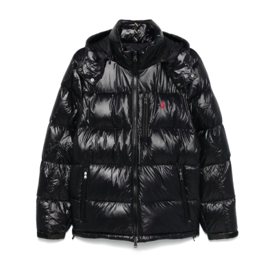 Polo Ralph Lauren The Gorham Glossed Down Jacket Black Glossy 01