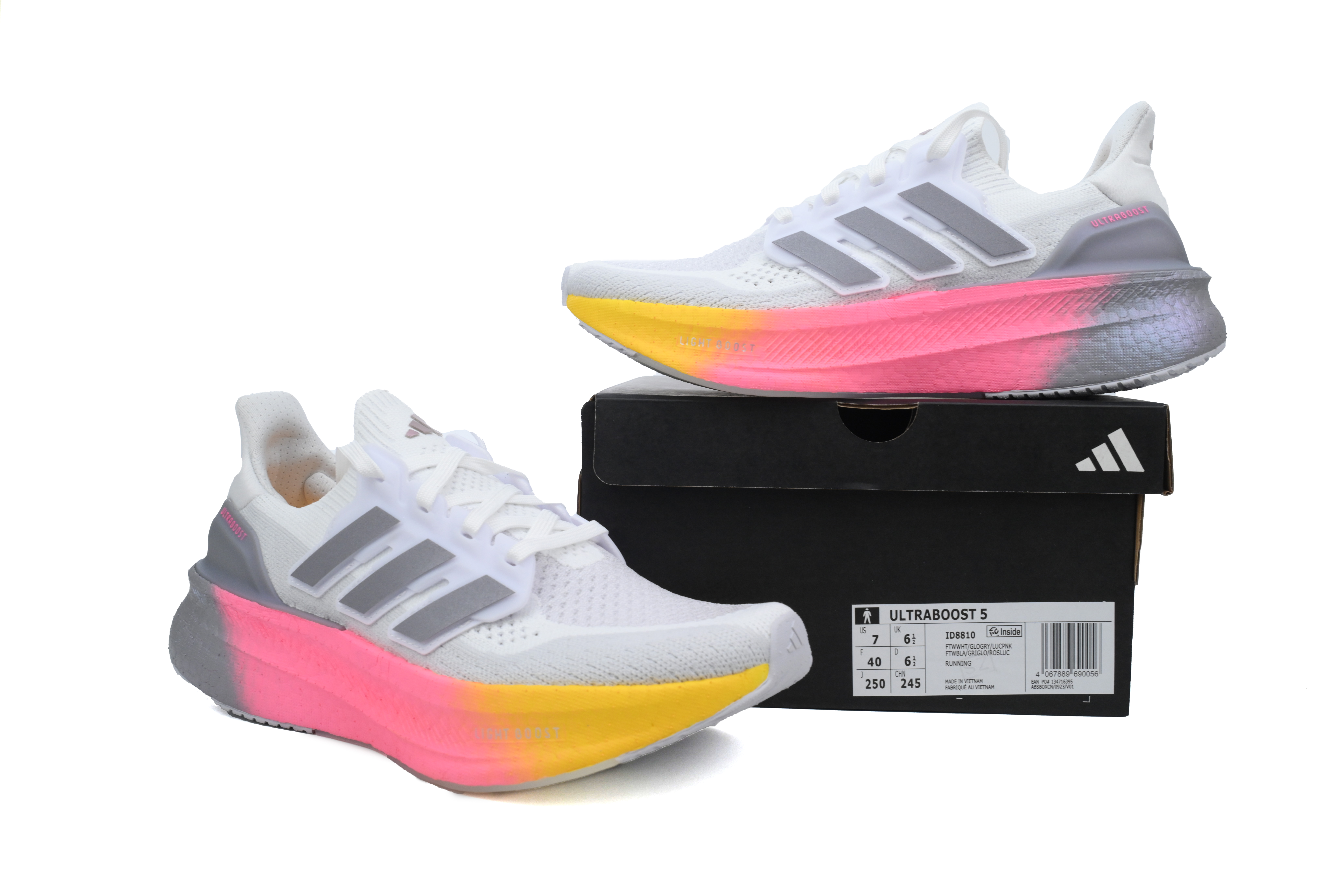 Adidas UltraBoost 5 'White Lucid Pink' ID8810