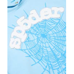 Sp5der Hoodie Sky Blue