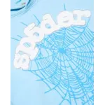Sp5der Hoodie Sky Blue