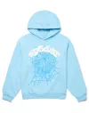 Sp5der Hoodie Sky Blue