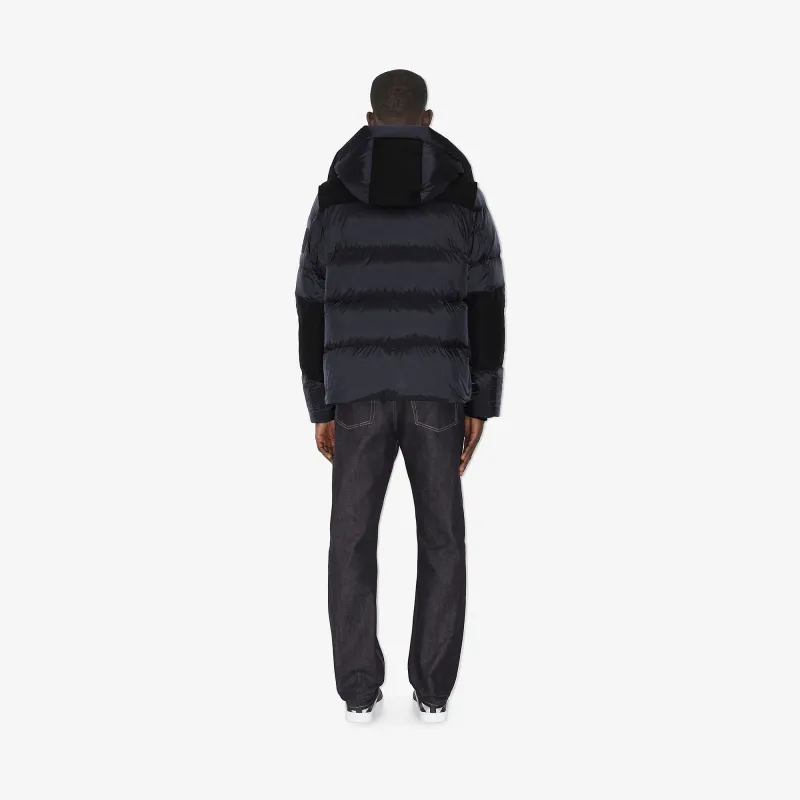 Burberry Hooded Puffer Jacket with Hood Blue