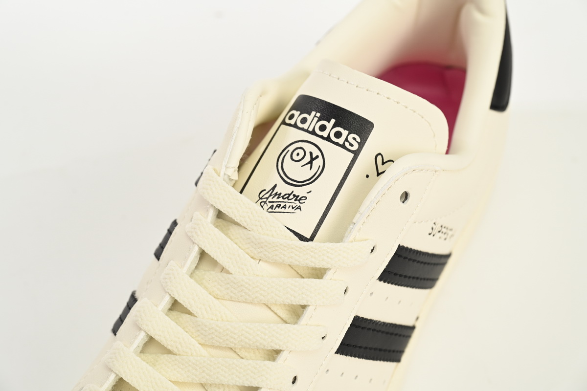Adidas Superstar Shoes White AS Co branded White Black GZ2203