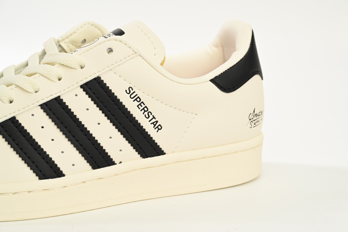 Adidas Superstar Shoes White AS Co branded White Black GZ2203