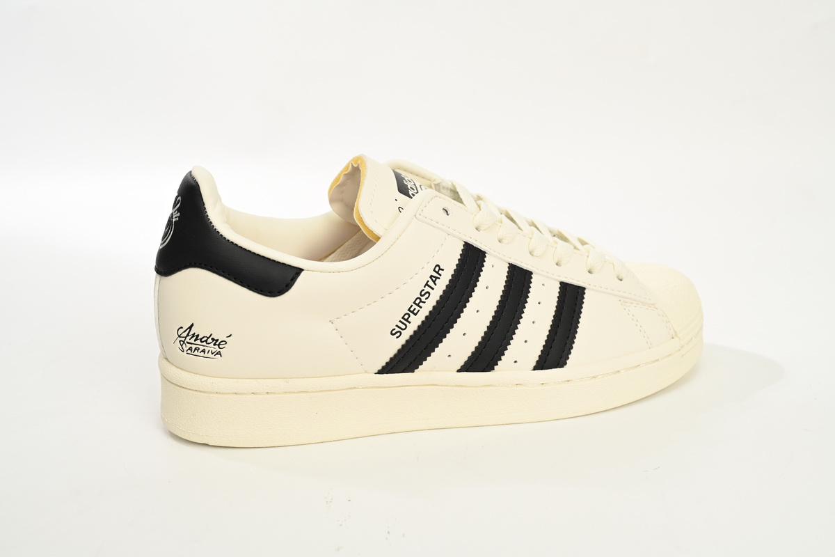 Adidas Superstar Shoes White AS Co branded White Black GZ2203