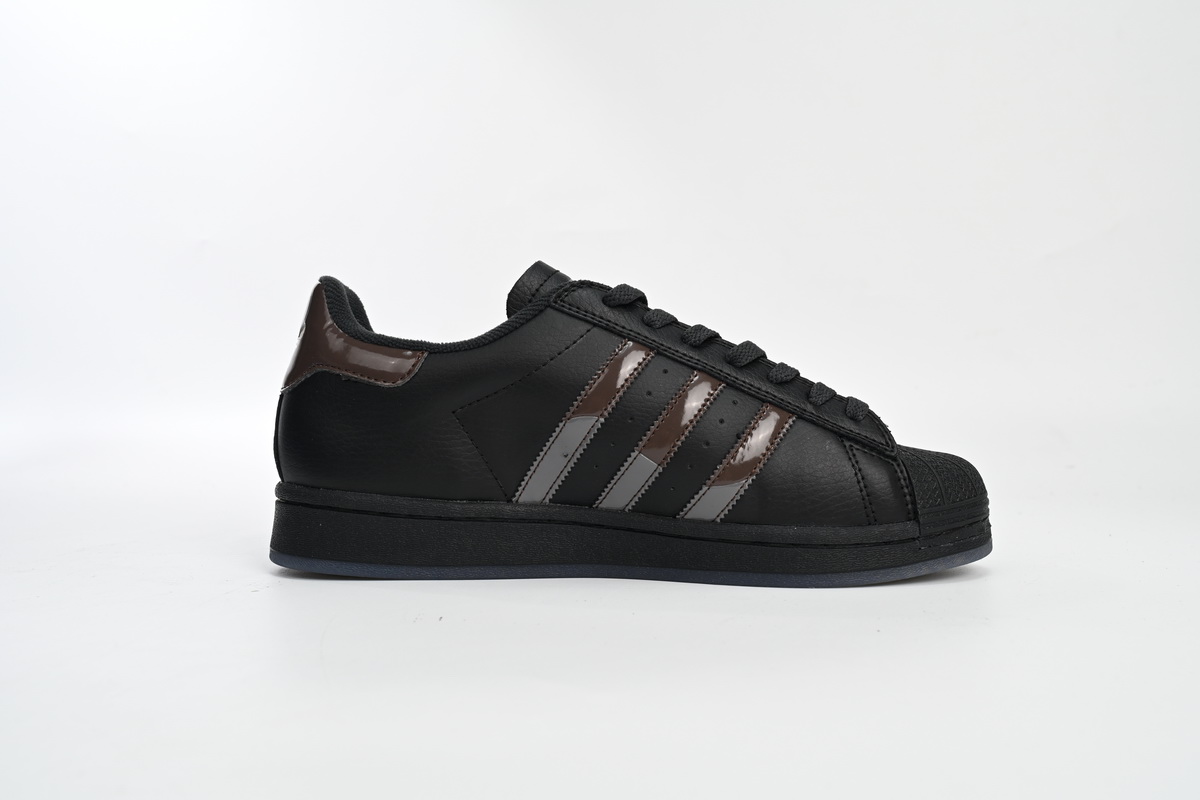 Adidas Superstar Shoes White Black Gold Black FZ6003