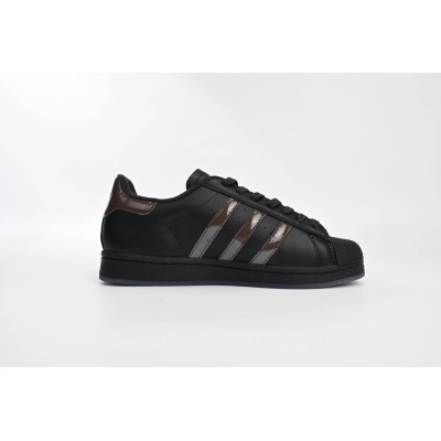 Adidas Superstar Shoes White Black Gold Black FZ6003 02