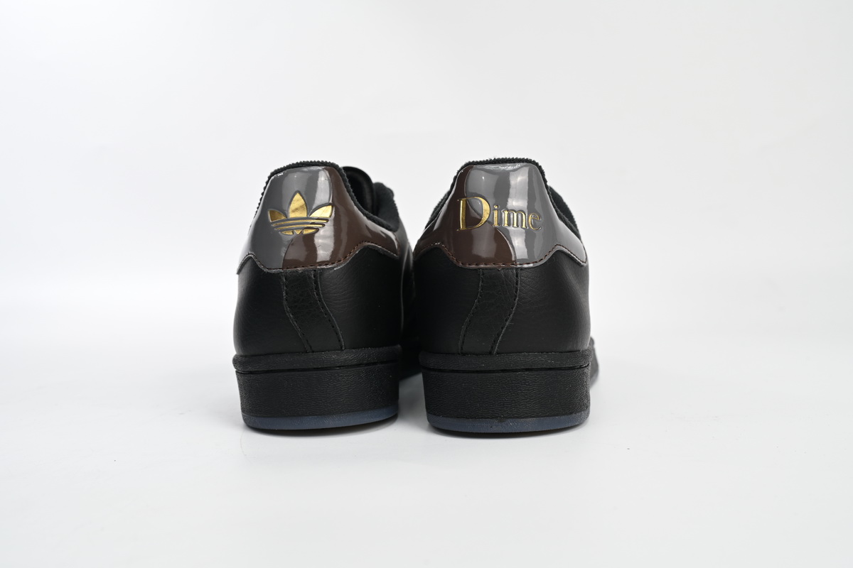 Adidas Superstar Shoes White Black Gold Black FZ6003