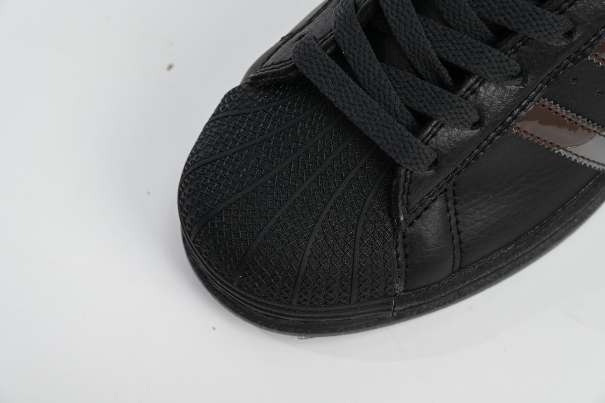 Adidas Superstar Shoes White Black Gold Black FZ6003