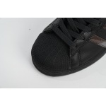 Adidas Superstar Shoes White Black Gold Black FZ6003