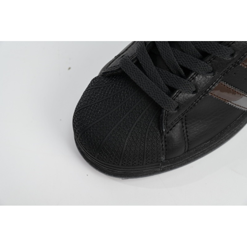 Adidas Superstar Shoes White Black Gold Black FZ6003