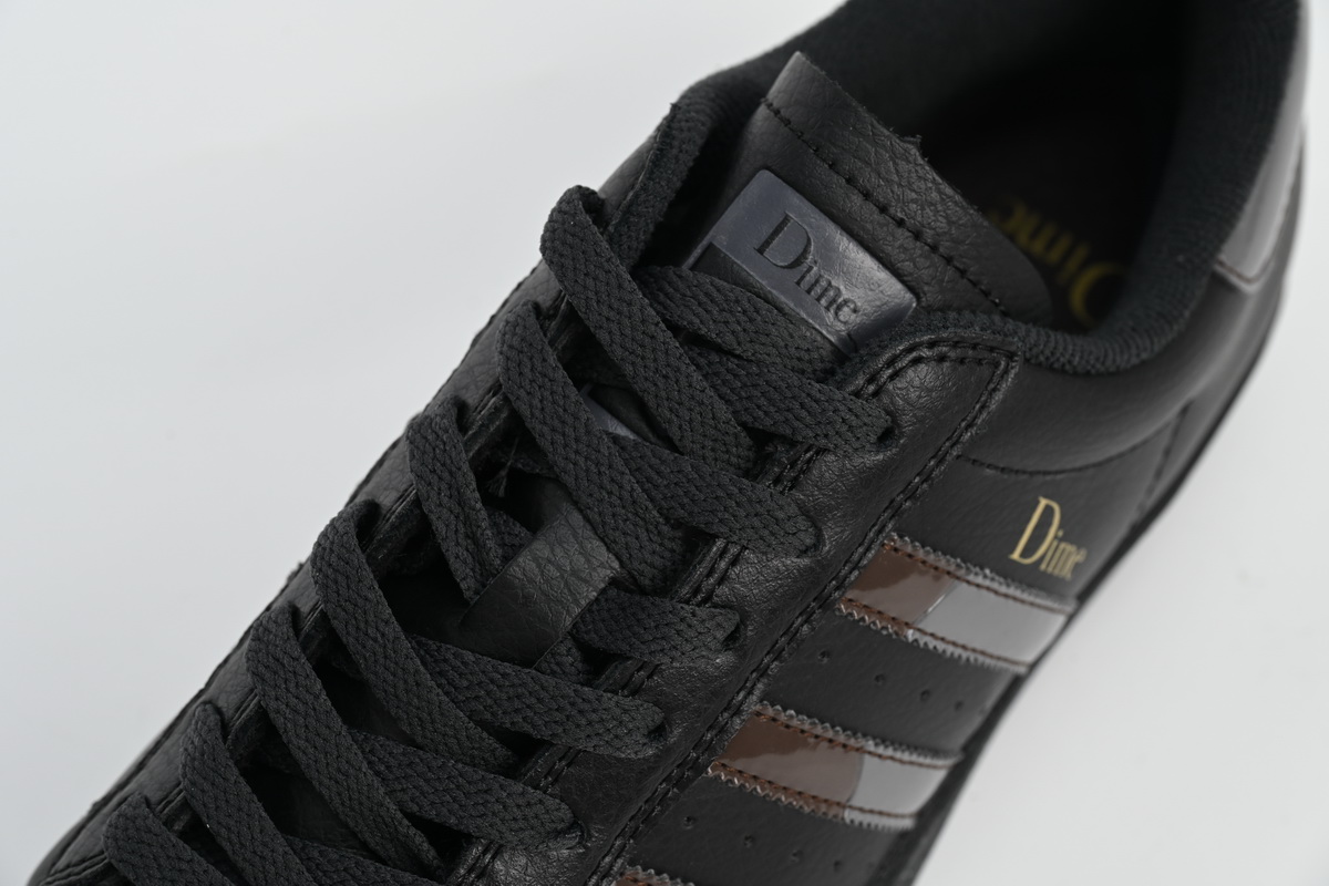 Adidas Superstar Shoes White Black Gold Black FZ6003