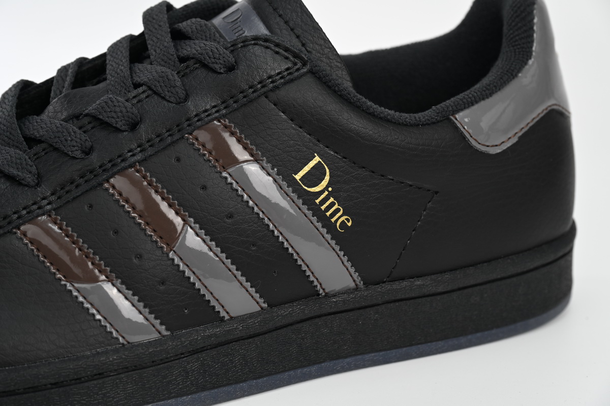 Adidas Superstar Shoes White Black Gold Black FZ6003