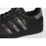 Adidas Superstar Shoes White Black Gold Black FZ6003