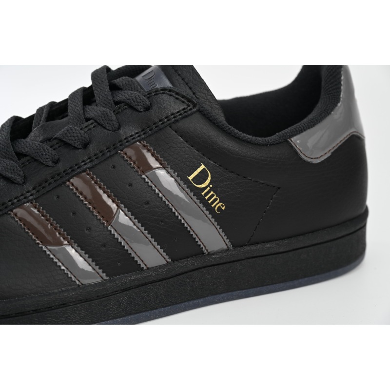 Adidas Superstar Shoes White Black Gold Black FZ6003