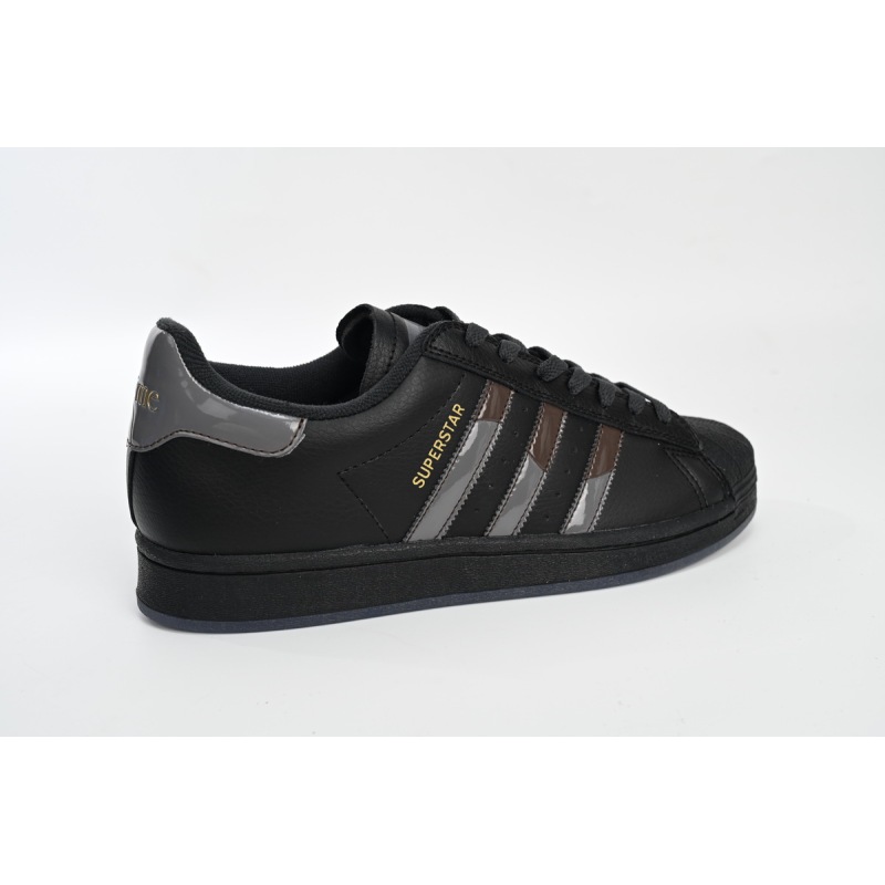 Adidas Superstar Shoes White Black Gold Black FZ6003