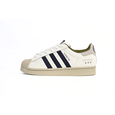 Adidas Superstar Shoes White Grey Blue IG3852 01