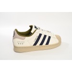 Adidas Superstar Shoes White Grey Blue IG3852