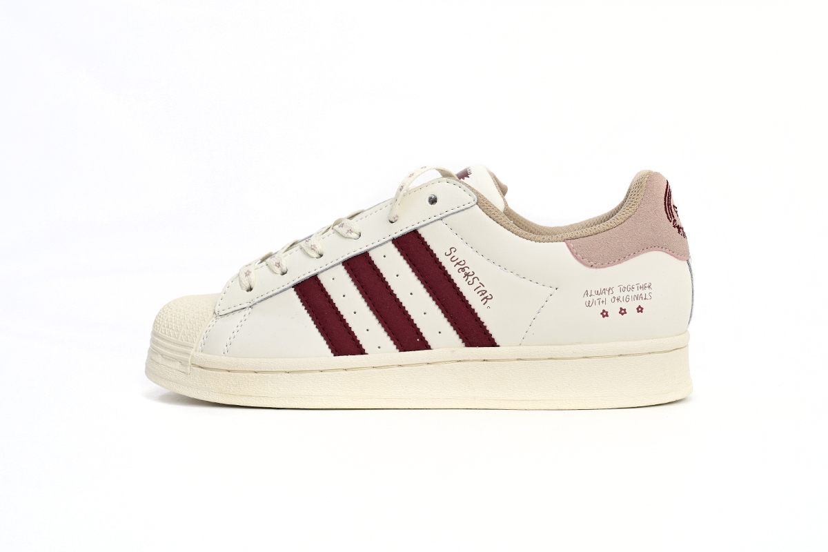Adidas Superstar Shoes White Pink IG3853