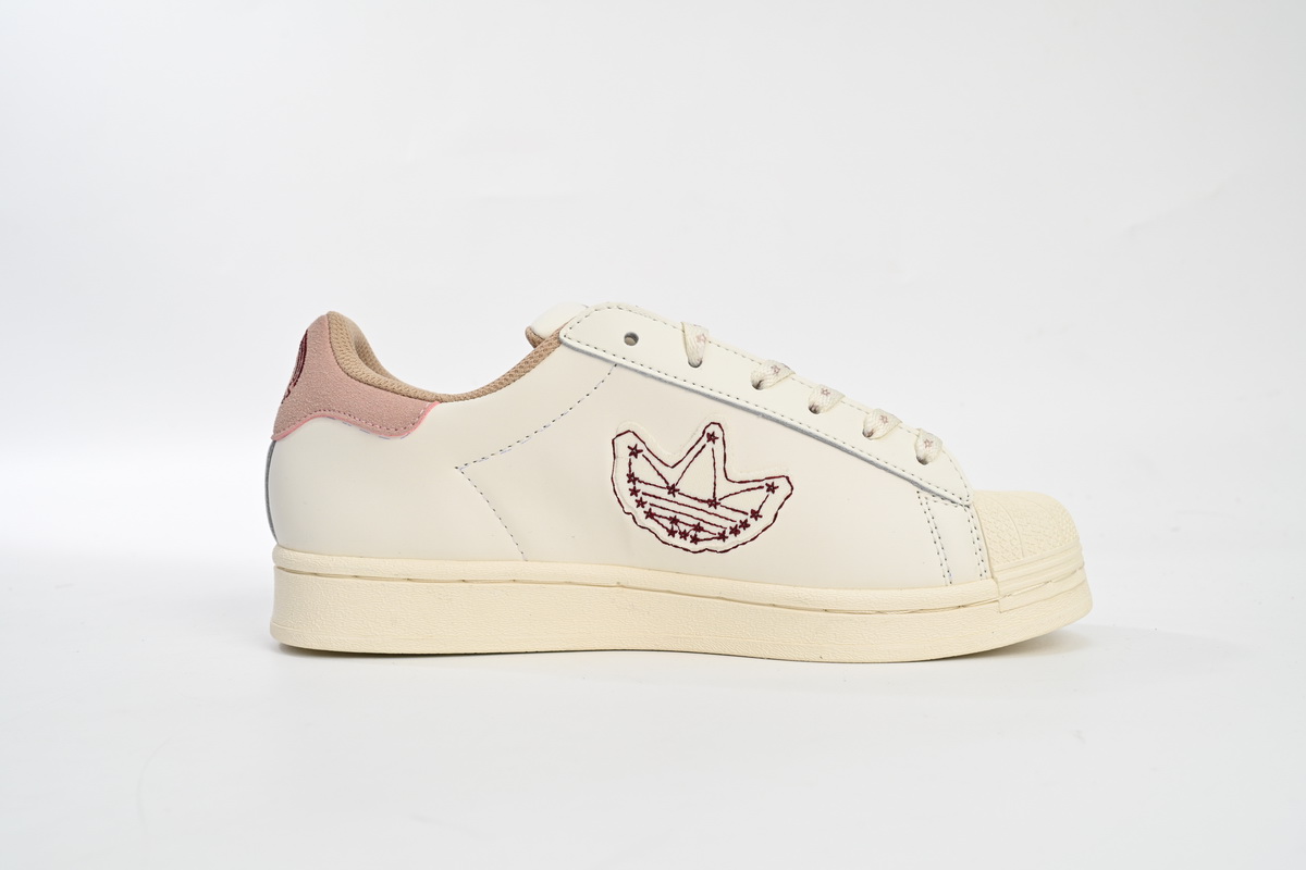 Adidas Superstar Shoes White Pink IG3853