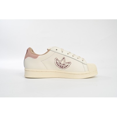 Adidas Superstar Shoes White Pink IG3853 02