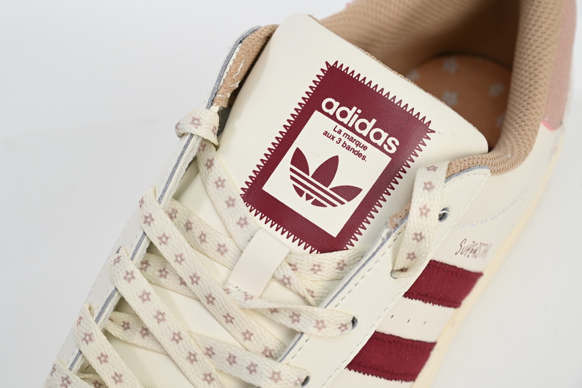 Adidas Superstar Shoes White Pink IG3853