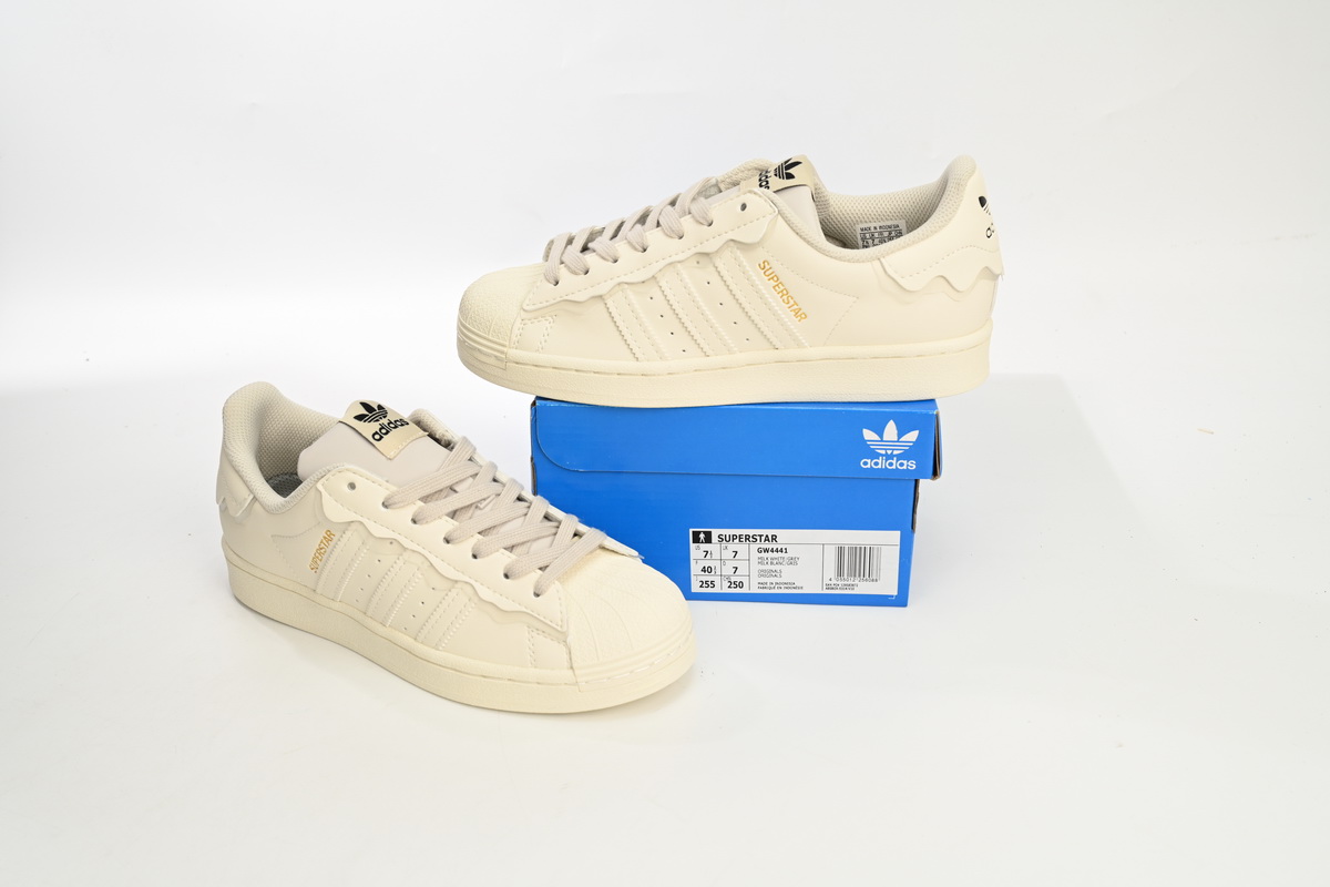 Adidas Superstar Shoes White White Cream GW4441