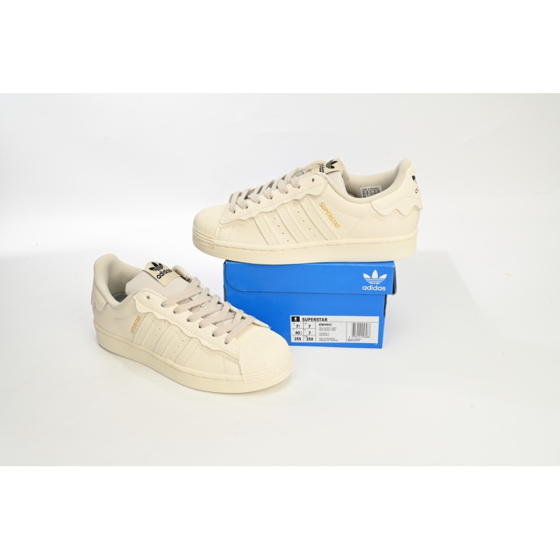 Adidas Superstar Shoes White White Cream GW4441