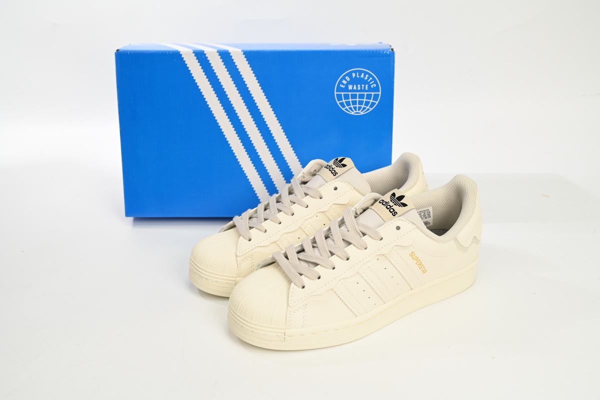 Adidas Superstar Shoes White White Cream GW4441