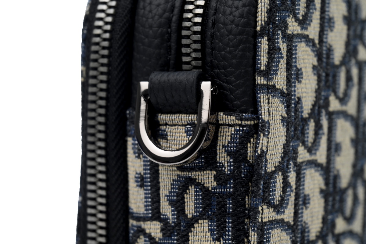 Dior Oblique classic embroidery monogram full print with shoulder strap