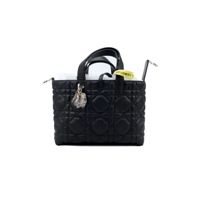 DIOR Toujours series gold pendant lace-up closure rattan pattern 02