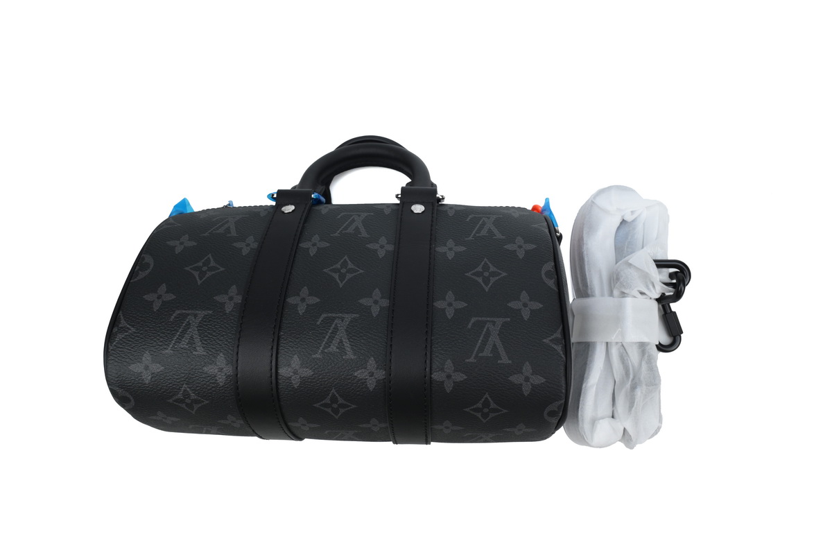 Louis Vuitton keepall Bandouliere 35 coated canvas tote