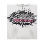 Hellstar Records Glitter Zip-Up White