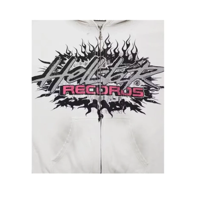 Hellstar Records Glitter Zip-Up White 02