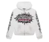 Hellstar Records Glitter Zip-Up White