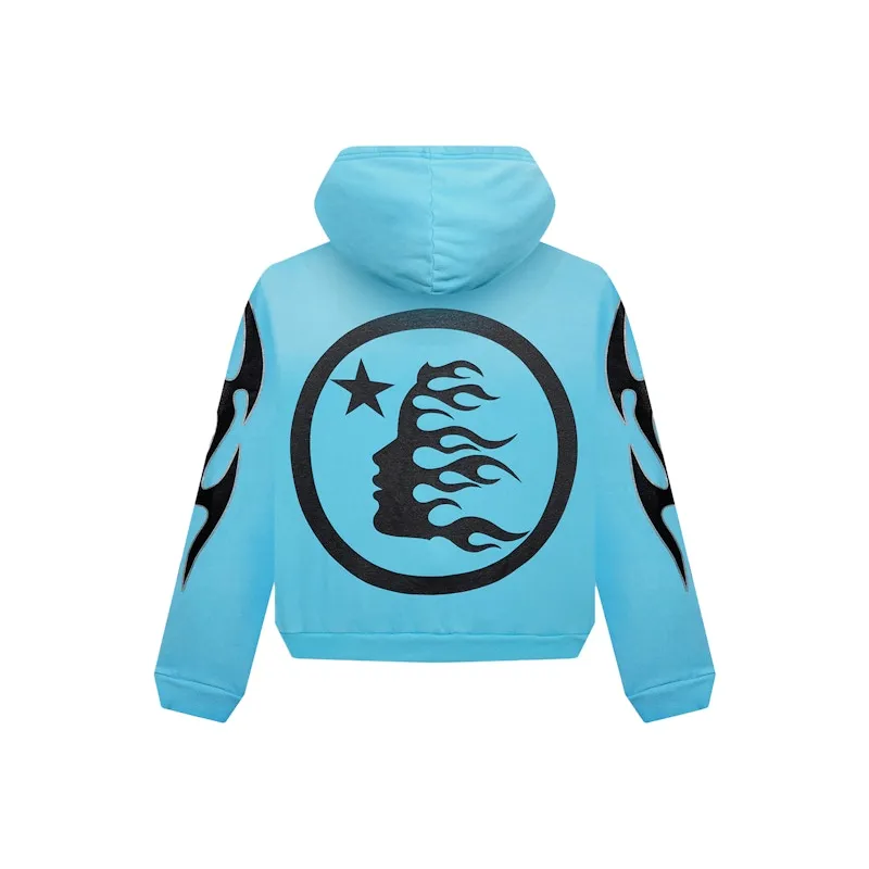 Hellstar Studios Zip Hoodie Blue