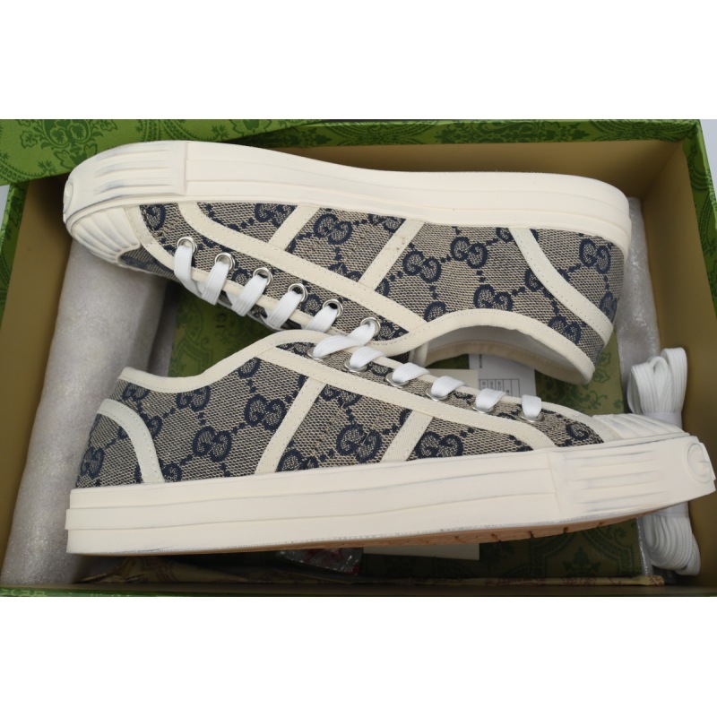 Gucci canvas shoes shell gray