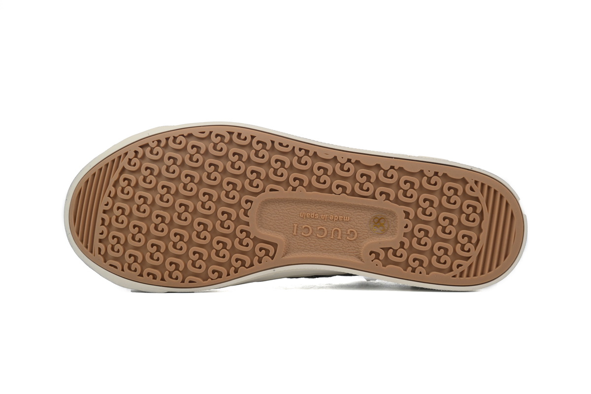 Gucci canvas shoes shell gray