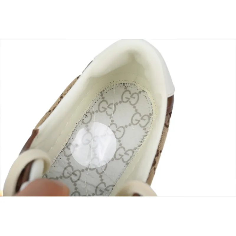 Gucci GG Embossed low-top Brown