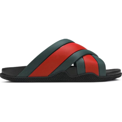 Gucci Rubber Slide 'Green Red' 02