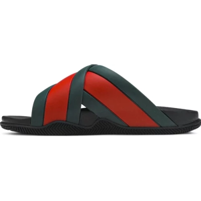 Gucci Rubber Slide 'Green Red' 01
