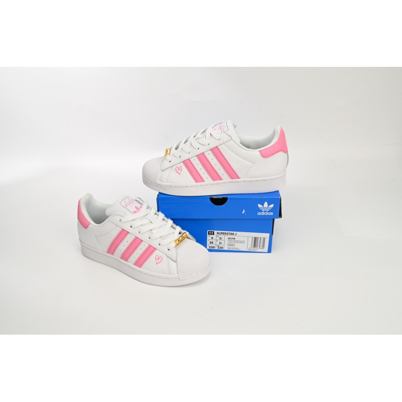 Adidas Superstar Shoes White New White Powder FU7444 