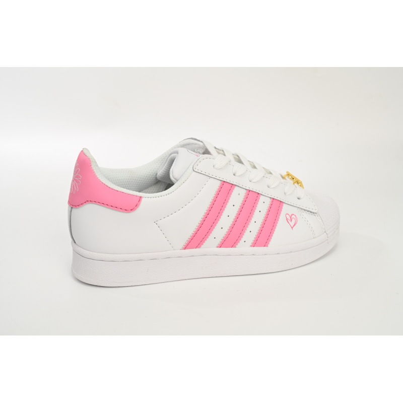 Adidas Superstar Shoes White New White Powder FU7444 