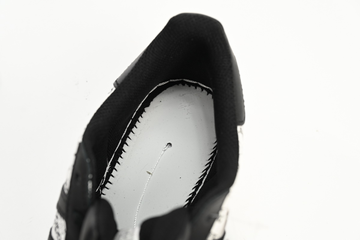 Adidas Superstar Shoes White Black White Black Red FV2819