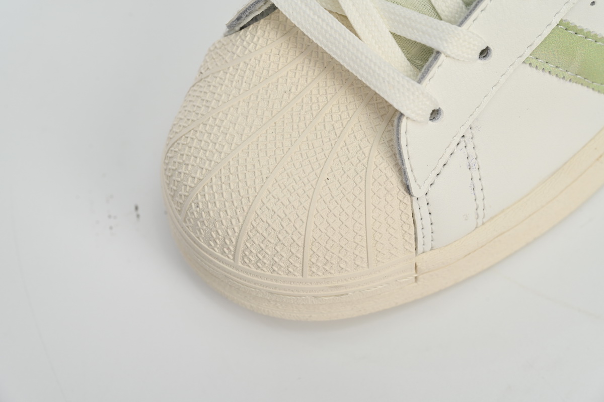 adidas Superstar Shoes White Black Gold Beige Green HQ6668