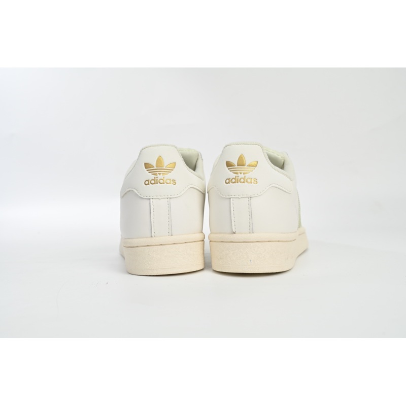 adidas Superstar Shoes White Black Gold Beige Green HQ6668 